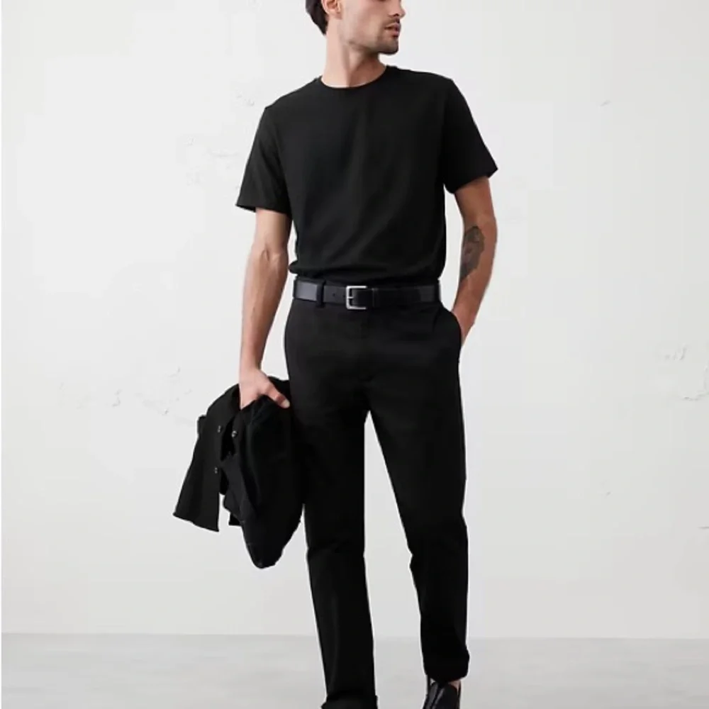 BANANA REPUBLIC MIDWEIGHT COTTON T-SHIRT BLACK NWT SIZE L